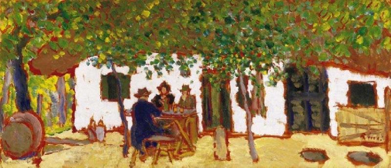 Jozsef Rippl-Ronai In the Vineyard Norge oil painting art